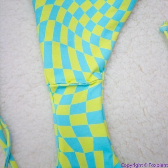 NEW It’s Now Cool x free people checkered wave bikini bottom, L - Picture 8 of 14